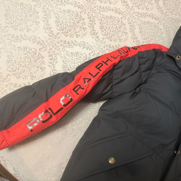 Boys Ralph Lauren Kids Black and Red Puffer Jacket brand new down jacket large - Picture 3 of 16